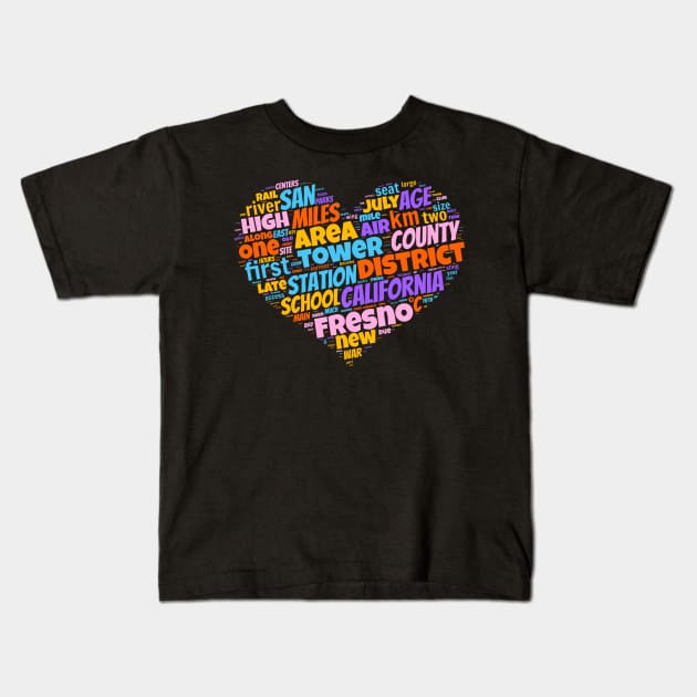 I love Fresno Kids T-Shirt by Superfunky